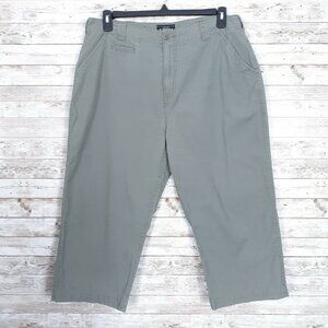 Sonoma Cargo Capri Pant Sz 16 Green 606